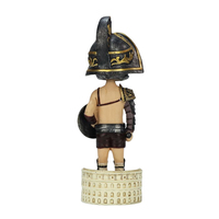 Vente en gros de figurines en résine personnalisées, figurine à tête bobble, soldat, guerrier, figurines à tête secouée comme cadeau souvenir