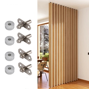 Aluminum Alloy Cold-Rolled Steel GQK Grille <b>Screen</b> <b>Partition</b> Hardware Fixing Piece Rotating Central Axis Door Universal Motion - Product Image 2