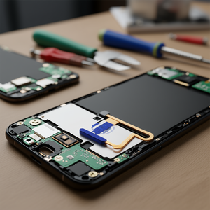 อุปกรณ์เสริมสมาร์ทโฟน Realme C55 5G เครื่องอ่านลายนิ้วมือแบบยืดหยุ่นสีน้ำเงิน - Product Image 3