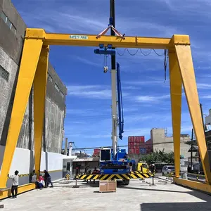 Diskon bengkel kerekan listrik kualitas tinggi derek Overhead sinar tunggal pabrik Gantry Crane Harga 5 ton 10 ton 20 ton