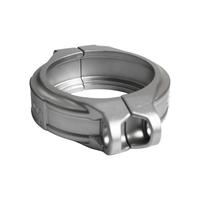 High Precision 304 Stainless Steel Fasteners Durability Resistant High Temperature Rust Double Pipe Clamps OEM Rigid Joint