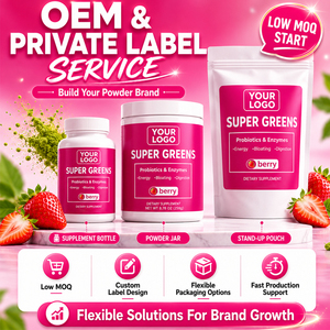 Wholesale Super Greens Powder Manufacturer Green <b>Wheat</b> Grass Digestive Enzyme Boost Digestion Probiotic Blend for Adults - Product Image 3