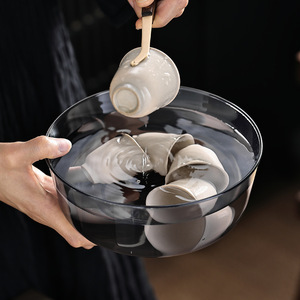 Transparent <b>Plastic</b> <b>Tea</b> Washer For <b>Tea</b> Cups Water Basin Household <b>Tea</b> <b>Set</b> Accessory Bowl - Product Image 3