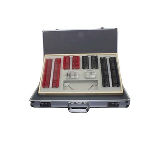 ชุดเลนส์สายตา 266 ชิ้น ขอบโลหะ เครื่องมือตรวจวัดสายตา กล่องอลูมิเนียม - Product Image 1