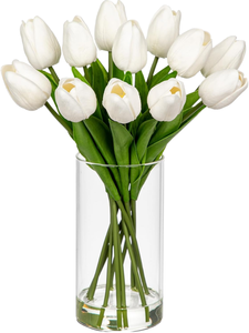 Bouquet di Tulipani in Seta Real Touch per Matrimoni, Decorazioni Fai-da-Te per <span class=keywords><strong>Casa</strong></span>, Ufficio e Festività, Set Combinato per Composizioni Floreali Primaverili - Product Image 3