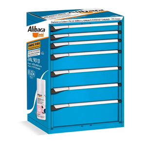 Fami Master Key Comfort <b>Drawer</b> Cabinet 7 <b>Drawers</b> 714x573x1000 Mm Pure White Ral9010 <b>Tool</b> Storage - Product Image 2
