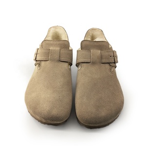 Zapatos de Estilo Bikens de Alta Calidad, Color Taupe, de Gamuza y Cuero, Antideslizantes, Transpirables, con Suela de Corcho y Goma, Unisex, para Jardín, Verano y Otoño - Product Image 2