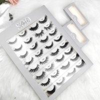 B1201-1 vente en gros marque privée logo personnalisé cils boîte d'emballage cas boîtes à cils pour cils de vison boîte de faux cils naturels