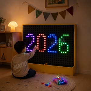 Panneau <span class=keywords><strong>d</strong></span>'activités sensorielles interactif LED sur pied avec tiges acryliques lumineuses pour centres de jeux - Product Image 2