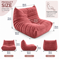 Chaise Atrium, Loft, Bureau, Chambre à coucher, en Cuir Cannelé, Robuste, Résiliente, Rembourrage Dense, Longue Durée, Stable, Sûre, Élégante, Polyvalente