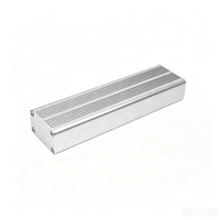 Boîtier d'amplificateur en aluminium pour équipement de contrôle intelligent, boîtier électronique extrudé, boîtier en aluminium