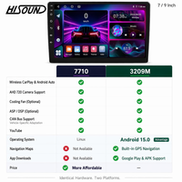 Meistverkauftes Angepasstes 9-Zoll-Headunit mit Wireless CarPlay, Android Auto, BT 5.0, FM, Lenkradfernbedienung, Schneller Versand