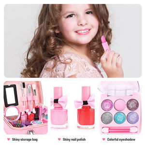 Samtoy juego de simulación belleza niños bolsa de cosméticos maquillaje conjunto lápiz labial esmalte de <span class=keywords><strong>uñas</strong></span> lavable <span class=keywords><strong>niñas</strong></span> maquillaje <span class=keywords><strong>Kit</strong></span> conjuntos juguete <span class=keywords><strong>para</strong></span> niños - Product Image 4