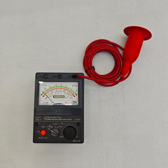 KYORITSU KEW3124A High Accuracy Adjustable High-Voltage Megohmmeter 1 KV to 10 Continuously for Cables Adjustable Voltage Range