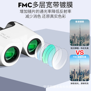 10X22 Porro Binoculars Portable Outdoor Mountaineering Concert Use - Product Image 4