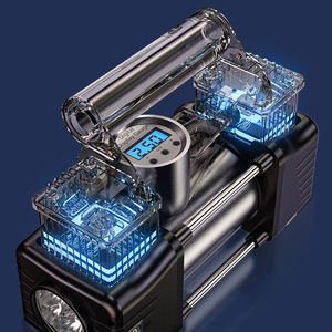 Gonfleur de pneus multifonctionnel à vente chaude, gonflage rapide, pompe à air pour pneus à double cylindre portable - Product Image 4