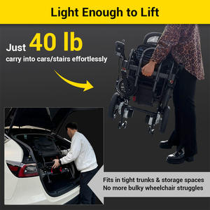 Fauteuil roulant électrique pliable léger et motorisé Easwe Custom Luxury Fast Motor Portable Safe pour personnes handicapées et à usage médical - Product Image 5