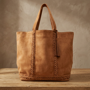 Sac à main en cuir véritable pour femme BS INTERNATIONAL personnalisé avec logo, deux sangles, fermeture à glissière, imperméable, portable, pour les voyages - Product Image 2