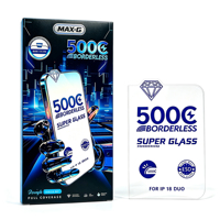 Pelindung Layar Kaca Tempered 8K HD 500C Grade AAA 9H Super Curve Tanpa Bingkai ESD untuk 18 Duo 18 Pro Max 18Fold