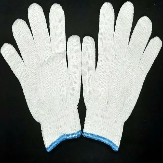 Gant non enduit en coton de calibre 10, gants industriels, protection des mains de fabrication vietnam