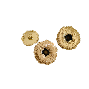 Phong Cách Mới Nhà Máy Nóng Bán Lớn 18 23 25Mm Vàng Chân Nút Hợp Kim Kẽm Nút Bền Vững Tính năng Cho Quần Áo Biểu Tượng Áo - Product Image 1