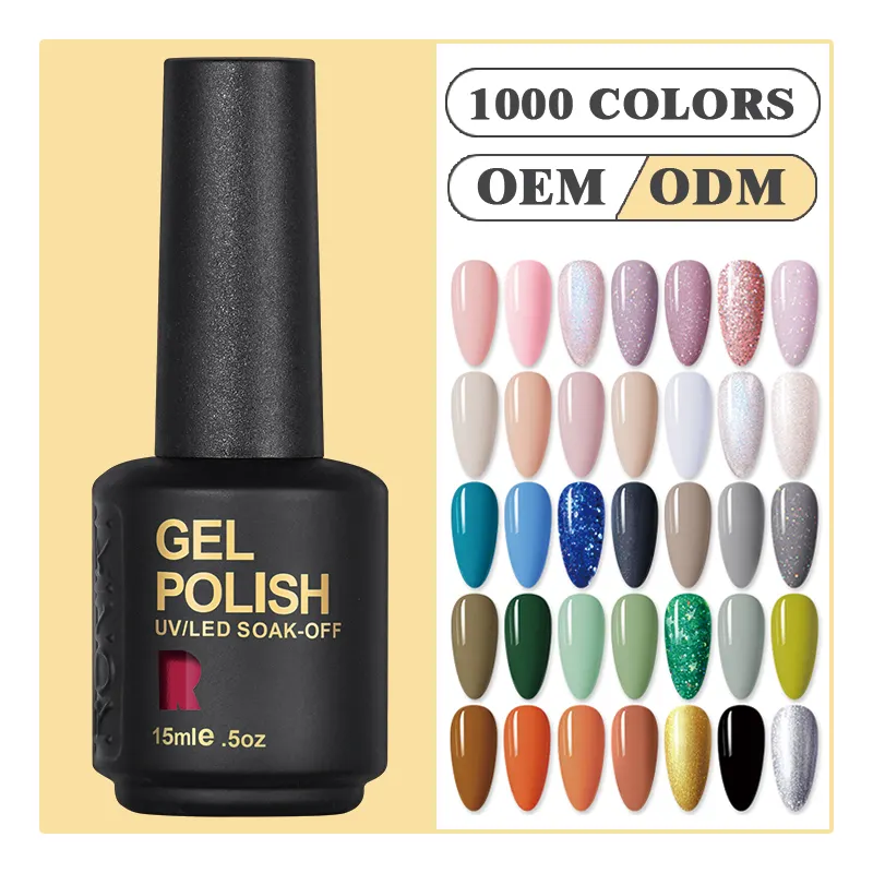 RONIKI 15ml soak off color organic uv gel varnish very good nail gel polish create your own brand
