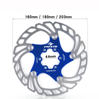 FMFXTR Pièces de vélo de haute qualité Disque de frein flottant 160/180/203mm Plaquettes de frein de vélo Noir Rouge Bleu Gua