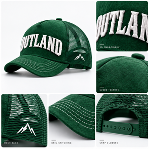 Casquette de baseball respirante en maille à 5 panneaux pour l'extérieur, personnalisable par les fabricants, avec logo brodé 3D, casquette trucker en daim - Product Image 4