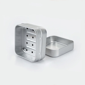 Thiết Kế Mới Biểu Tượng Tia Laser Không Gỉ Du Lịch Tin Hộp Xà Phòng Ba Hai Lớp Thoát Nước Nhôm Xà Phòng Trường Hợp Cho Xà Phòng Thanh Phòng Tắm - Product Image 4