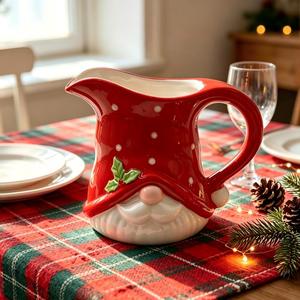 Jarra de Porcelana con Diseño de Gnomo Navideño para Leche, Juego de Vajilla, Diseño Festivo de Santa <span class=keywords><strong>Claus</strong></span>, Colección de Utensilios de Cocina para Venta al por Mayor - Product Image 5