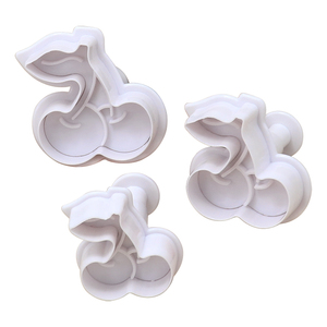 3Pcs Sáng Tạo Cherry Mùa Xuân Mô Phỏng Đường Bánh Nướng Khuôn Thiết Lập Tùy Chỉnh Nhựa <span class=keywords><strong>Cookie</strong></span> Máy Cắt Cho Nhà Bếp Sử Dụng - Product Image 5