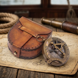 Boussole en laiton, outil de navigation vintage, instrument nautique artisanal, chercheur de direction inspiré de l'ancien, instrument maritime - Product Image 6