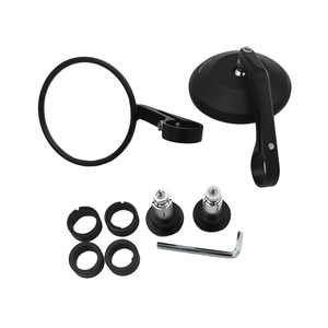 Rétroviseurs <span class=keywords><strong>de</strong></span> <span class=keywords><strong>guidon</strong></span> ronds en aluminium CNC certifiés E-MARK, rétroviseurs universels rétro pour moto et scooter, pièces automobiles - Product Image 6