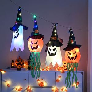 Halloween Outdoor Hanging Decorations Pumpkin Lanterns Ghost <b>Lights</b> String <b>Lights</b> Colorful Scene Arrangement <b>Party</b> Decorations - Product Image 2