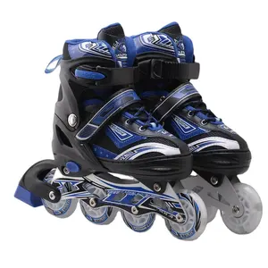 Usine meilleure qualité 8 roues PU légères éclairage fabricant en gros distributeur chaussures de patinage de sports de plein air