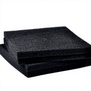 Éponge filtrante en <span class=keywords><strong>mousse</strong></span> de charbon actif à haute densité en graphène, porosité Eif, <span class=keywords><strong>30</strong></span> <span class=keywords><strong>Ppi</strong></span>, filtre pour aquarium, 40 mm, ferme hydroponique - Product Image 1