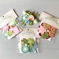 Zotoal — kit de fleurs artificielles, pour bricolage, en feutre non tissé, à faire soi-même, formes découpées, couleurs