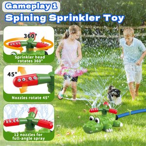 Crocodile Plastic Water Ball Launcher Set with Bat and Balls for Boys Outdoor Play - Product Image 6