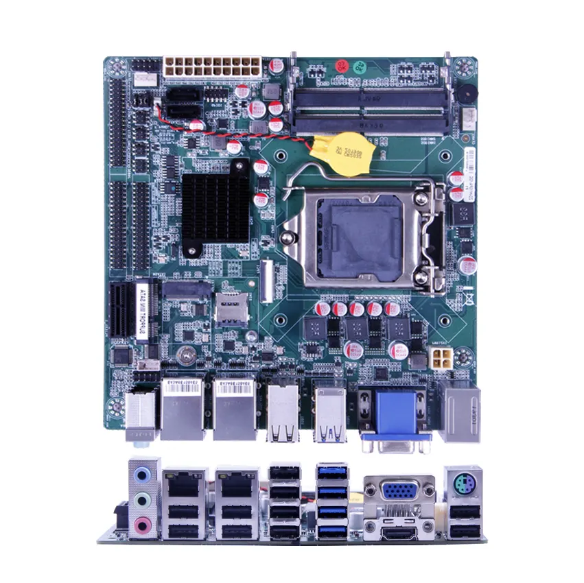ZEROONE Встроенная Промышленная материнская плата с разъемом Skylake LGA 6-го поколения 1151 CPU H110 или B150 с 2 портами Ethernet