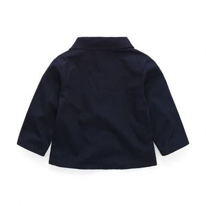 Nouvel ensemble de vêtements pour bébé garçon : chemise à manches longues avec nœud papillon, tenue élégante et décontractée, vente en gros - Product Image 4