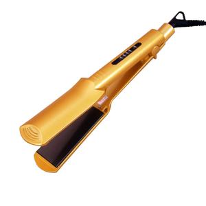 Chuyên Nghiệp Nhãn Hiệu Riêng Plancha De Cabello Titan Vàng 2in1 Và Curler Straitner Flat Iron Straighter Tóc Ép Tóc - Product Image 1