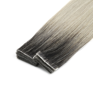 K.S WIGS – Bandes ultra-fines pré-coupées en cheveux humains 100 % vierges Remy, respirantes et invisibles, pour une pose sécurisée, extensions adhésives sans couture en PU - Product Image 3