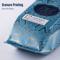 Sachet de café personnalisé à soufflet latéral et valve unidirectionnelle pour l'emballage des grains de café