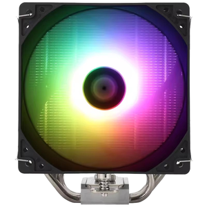 Speedy 6 Heatpipe cobre aluminio CPU disipador de calor RGB LED 12cm rodamiento fluido 25dBA bajo ruido 60CFM funda de ordenador cubierta de silicona - Product Image 4