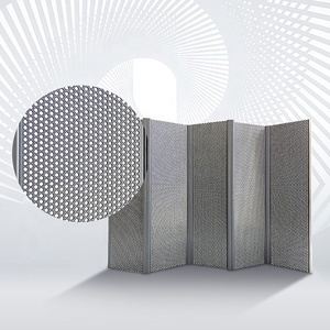 Venta Directa de Fábrica, Lámina de Malla en V con Orificios Redondos de 5 cm para Puerta de Seguridad Plegable - Product Image 1