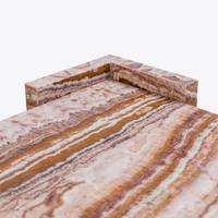 Guanmay individueller echter Onyx Mitte des Jahrhunderts Flur-Zentrum Marmor Jade-Stein-Tische Marmorbasis Wohnzimmer-Quadrat Onyx-Coffee-Tisch
