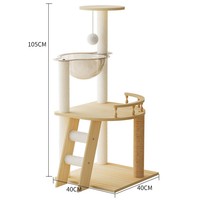 Structure d'escalade pour chat en bois moderne toutes saisons, inspirée d'une capsule spatiale, maisonnette-jouet pour petits chats, vente en gros