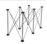 MUFASHA - Cadre de support en alliage d'aluminium à pattes d'araignée, table de travail pliable télescopique pratique pour le travail du bois, pieds de table pliables pour l'extérieur