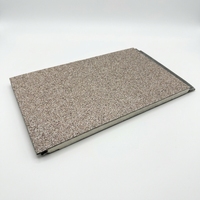 Panneau isolant ignifuge en pierre de quartz naturelle anti-salissure, résistant aux UV, avec granulats métalliques, moderne, étanche, pour villa côtière