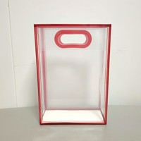 Sac fourre-tout en PP réutilisable de qualité supérieure, transparent, à fond carré, best-seller, imperméable, pour emballer des cadeaux